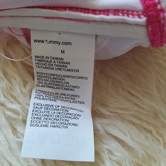 NEW SWIM TOP WITH REMOVABLE SOFT CUPS Tommy Hilfiger - M - Picture 6 of 8